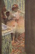 Edgar Degas Dancer at the dressing room painting